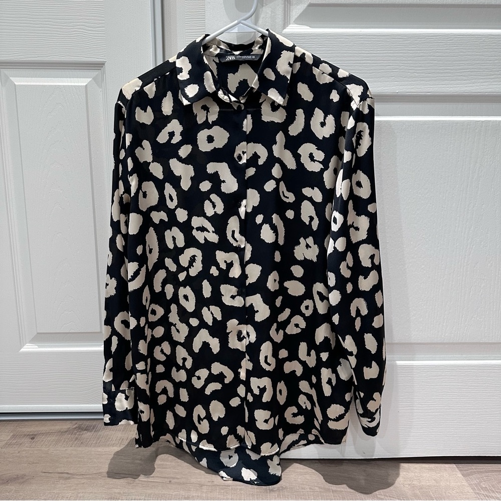Zara Print Blouse